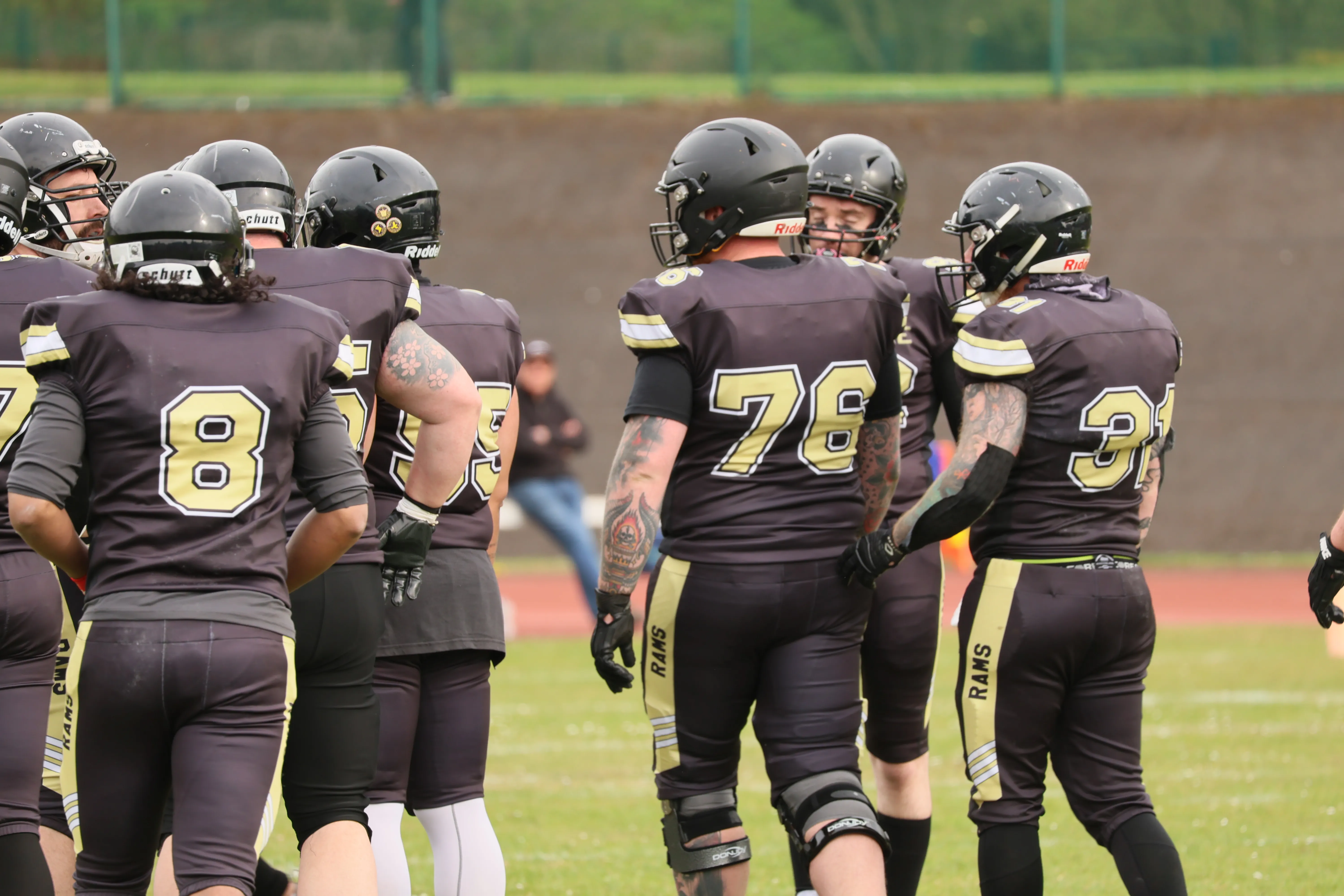 Rams walk onto the field
