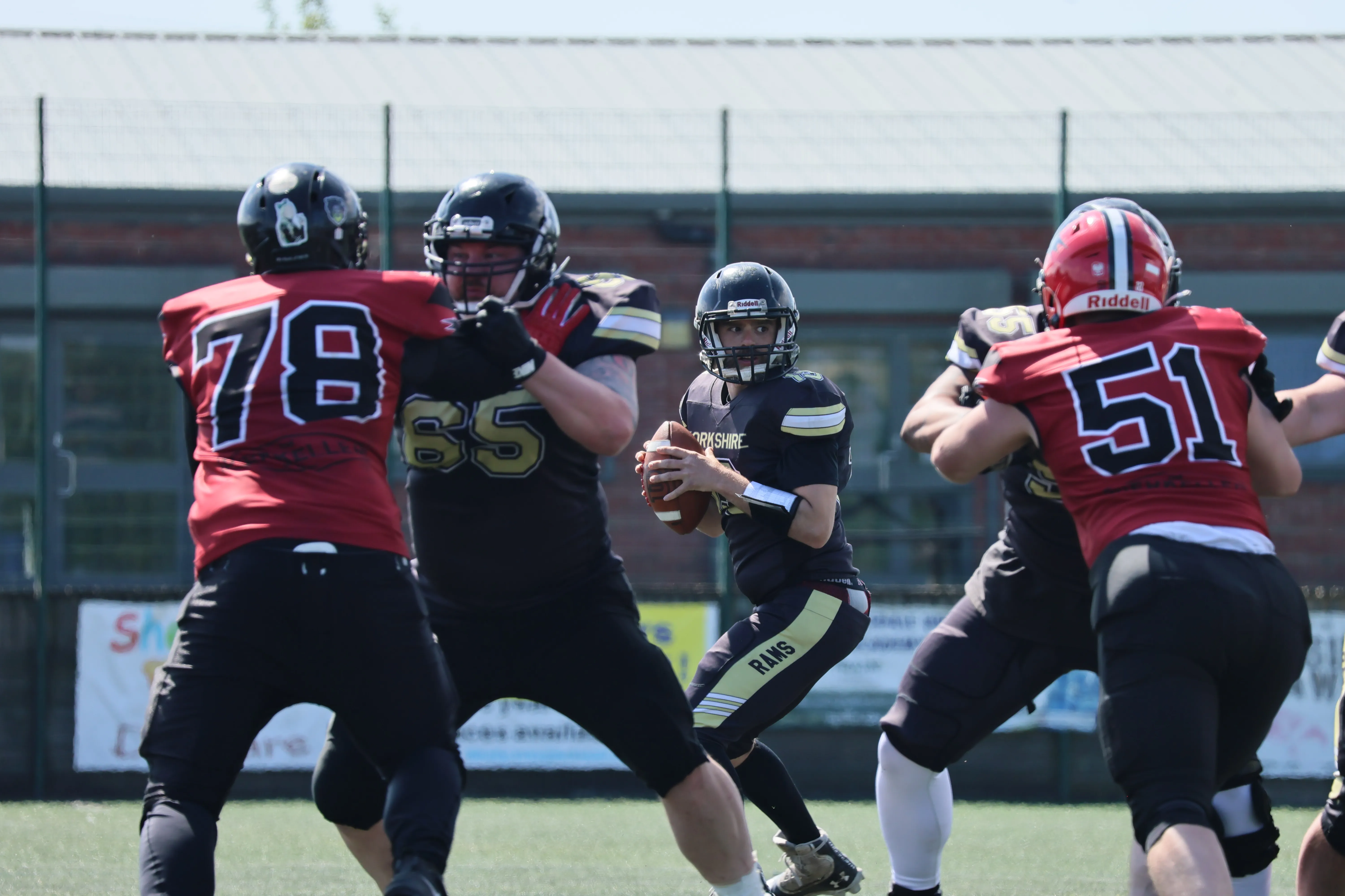 Taylor Umland looks to pass